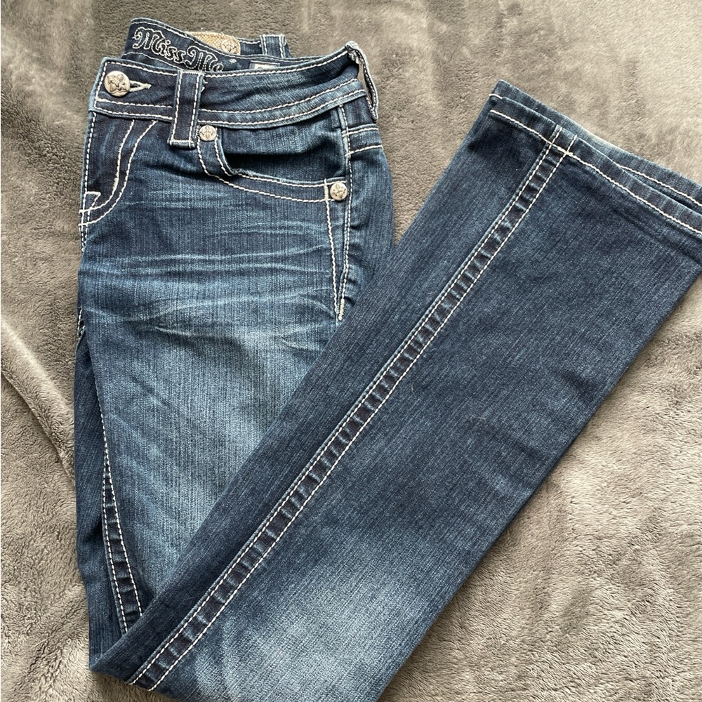 Dark Blue Bootcut Miss Me Jeans 26”